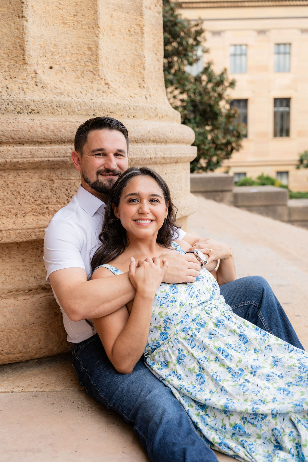 Kate and Taylor engagement photo